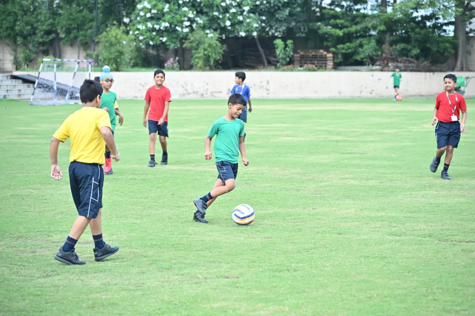 Students participating in sports