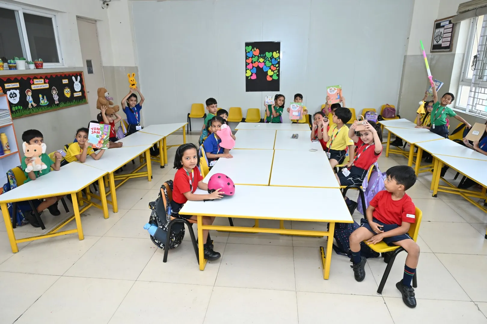 Students participating in activities at ATS Valley School