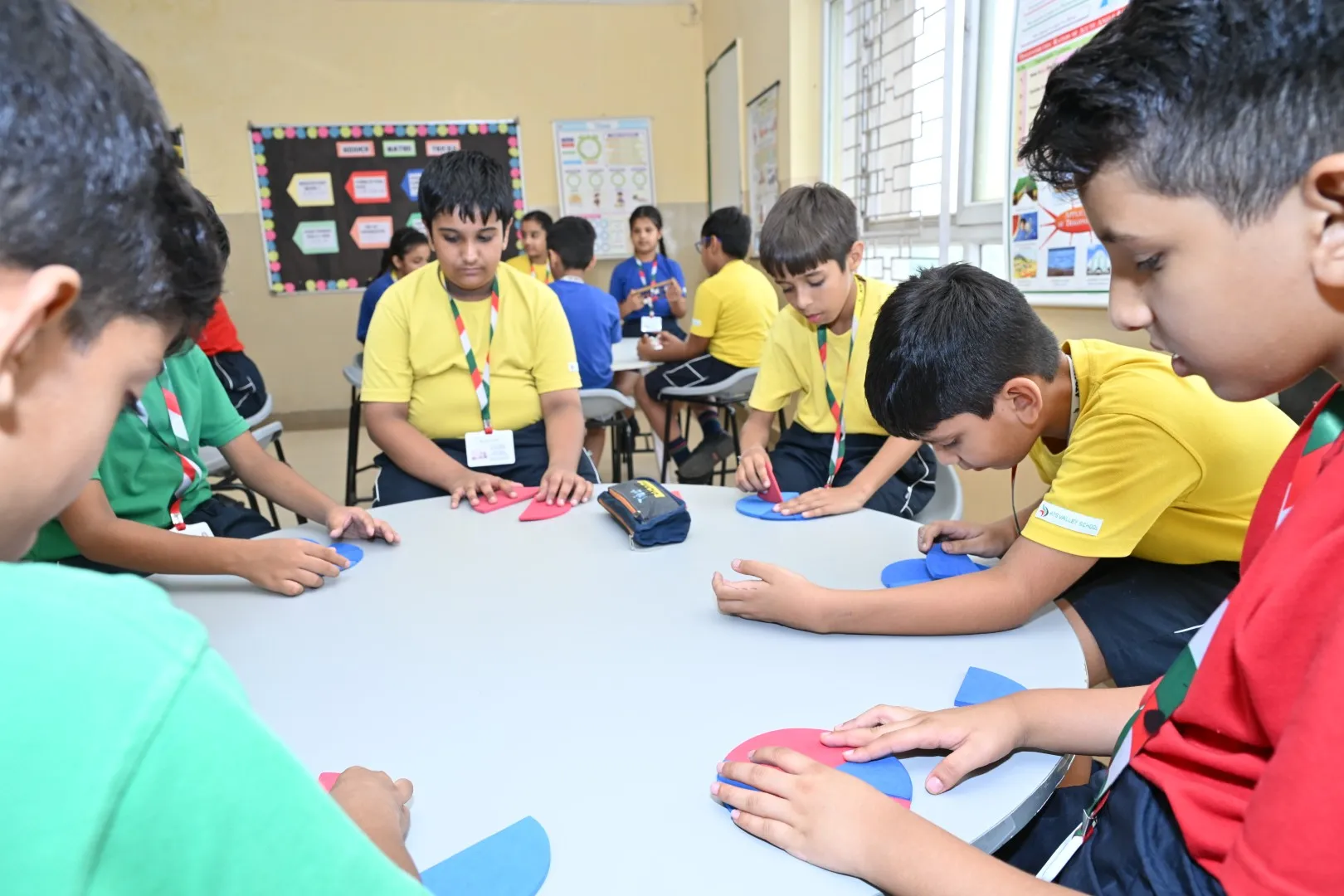 Students conducting practical work in a science laboratory
