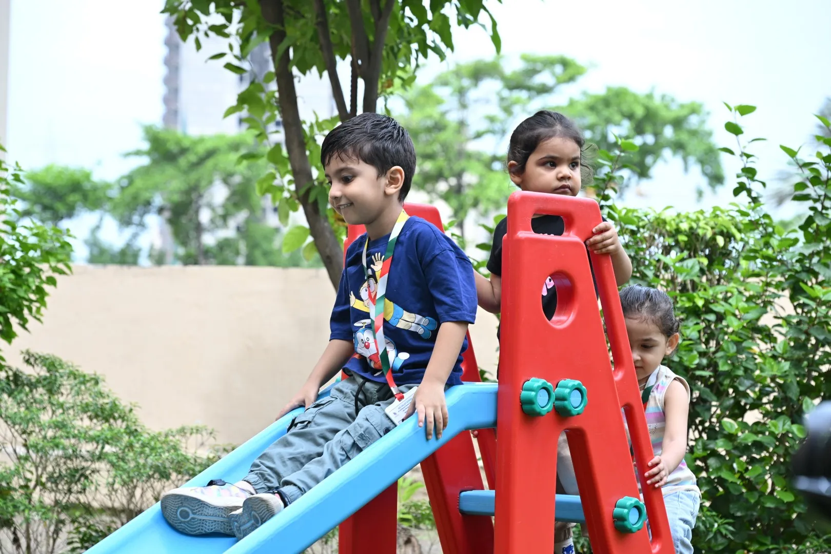 Young children enjoying play