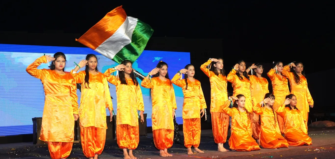 Students participating in a school activity
