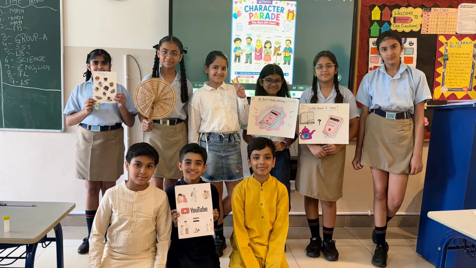 Students participating in sports