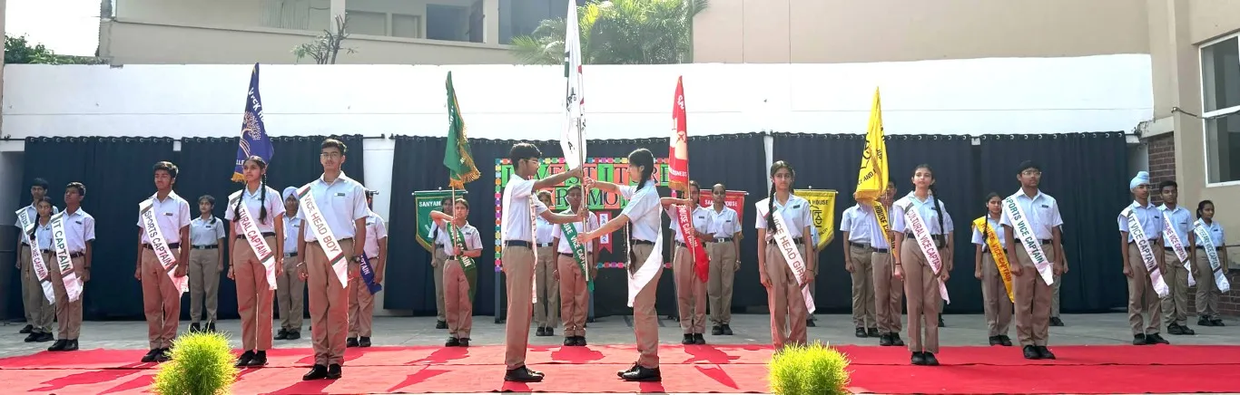 Students participating in music activities
